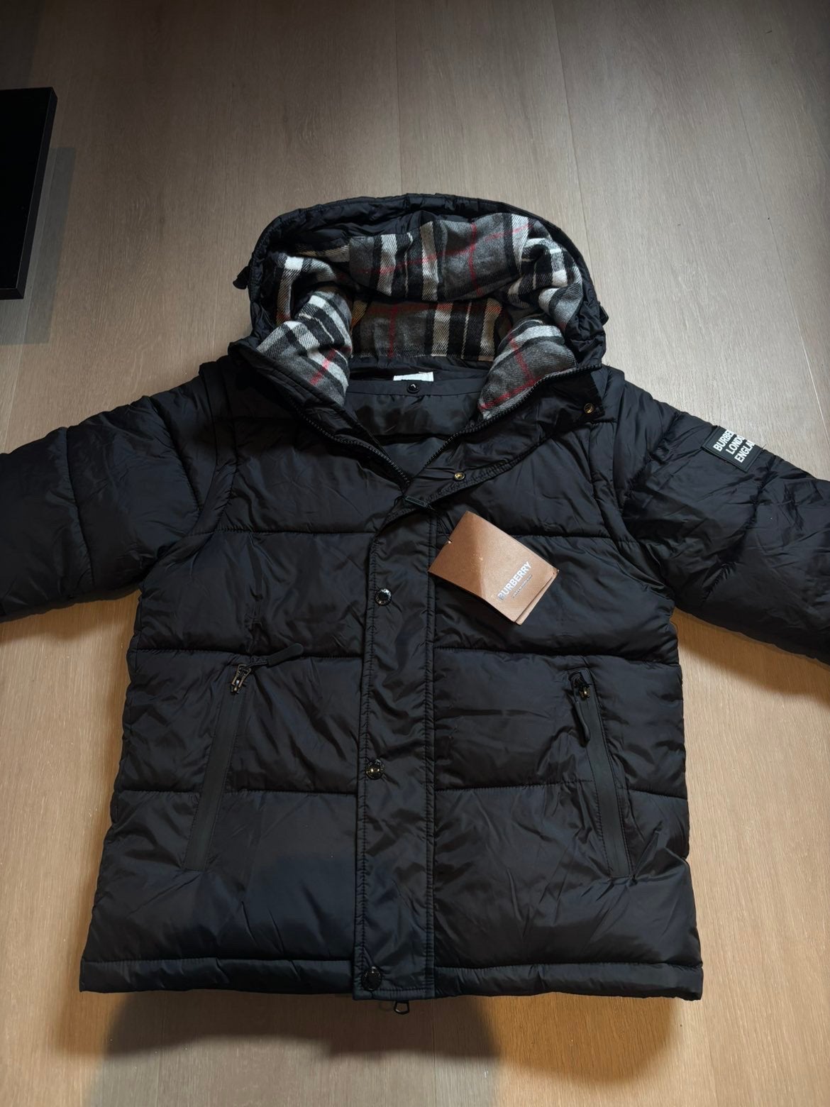 Burberry jas, Ophalen of Verzenden, Zo goed als nieuw, Zwart