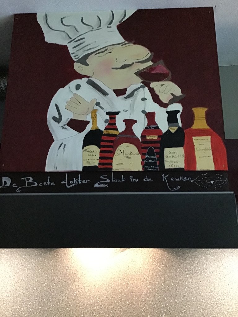 Foto 7 van Nette antraciet/rode keuken met toebehoren!