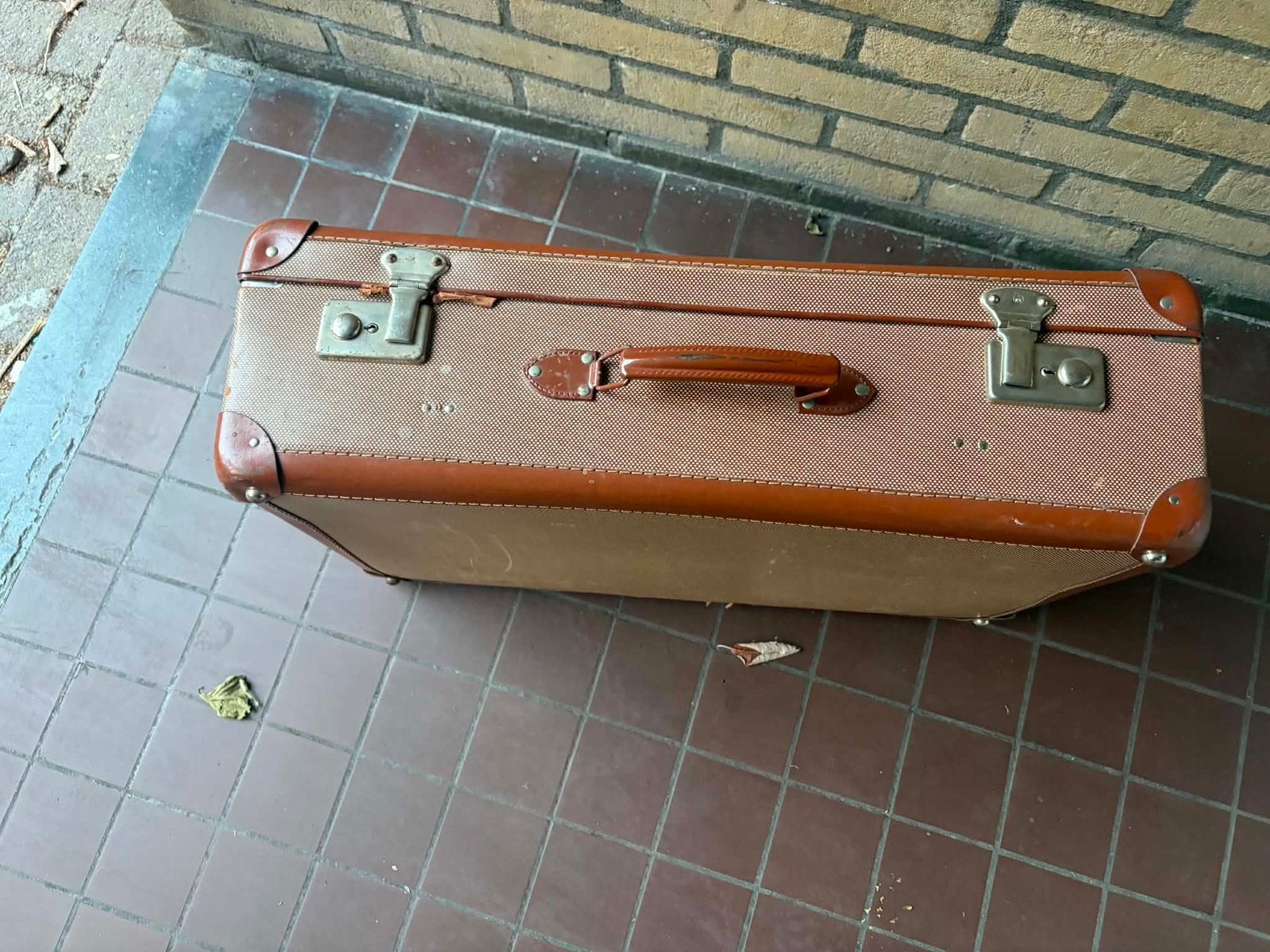 Vintage koffer 65x40x8 cm, 60 tot 70 cm, Overige materialen, Gebruikt, Ophalen of Verzenden