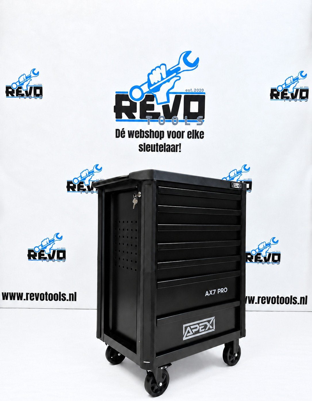 APEX AX7 310-delige Gevulde werkplaats Gereedschapswagen, Nieuw, Info@revotool.nl, Ophalen of Verzenden, Revotools