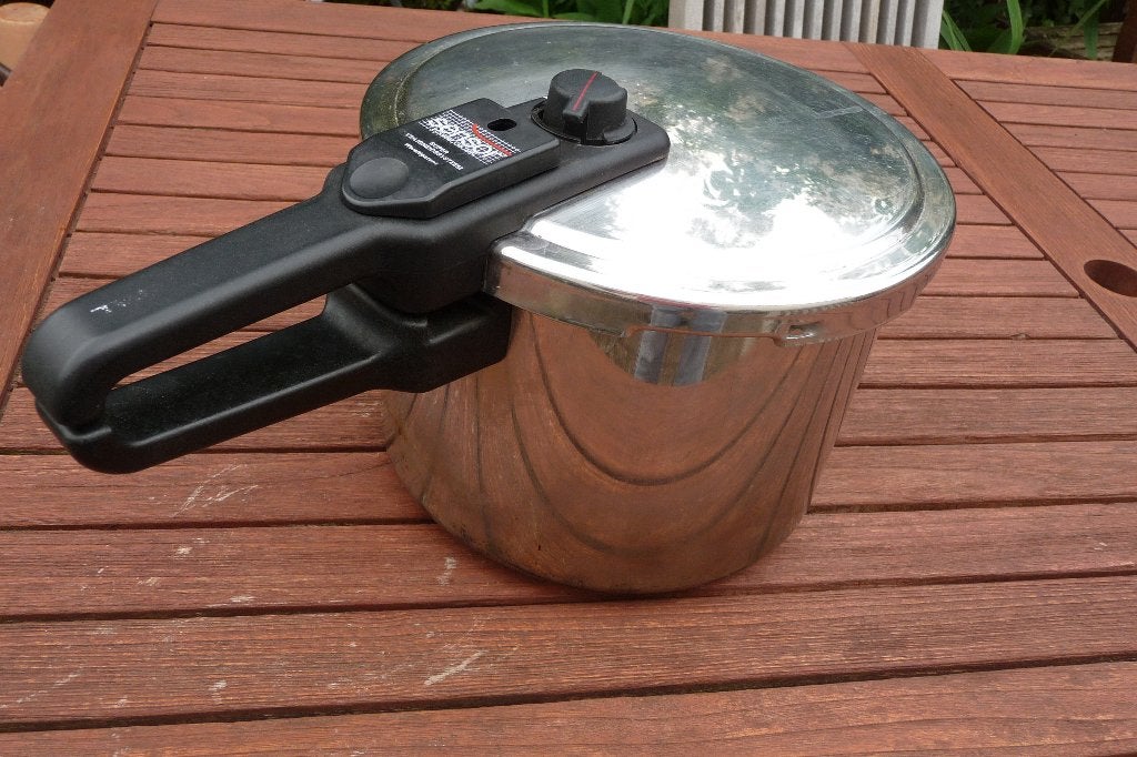 Tefal sensor snelkookpan, Ophalen of Verzenden, Gebruikt, Rvs, Kookpan of Snelkookpan