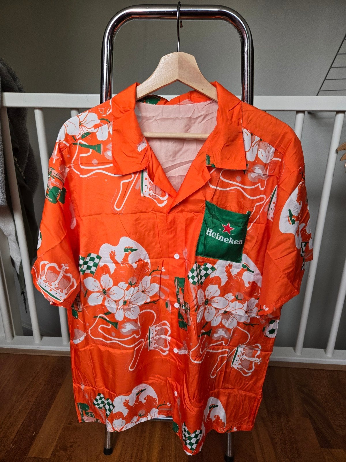 Heineken Oranje WK Shirt/Blouse met Wilhelmus borstzak, Ophalen of Verzenden, Kleding, Heineken