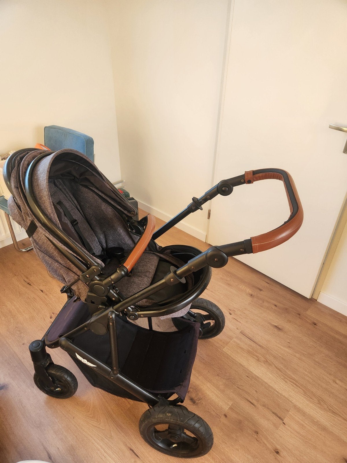 Sleeworld grijs mobile gratis kinderwagen en maxicosi, Ophalen, Gebruikt, Overige merken