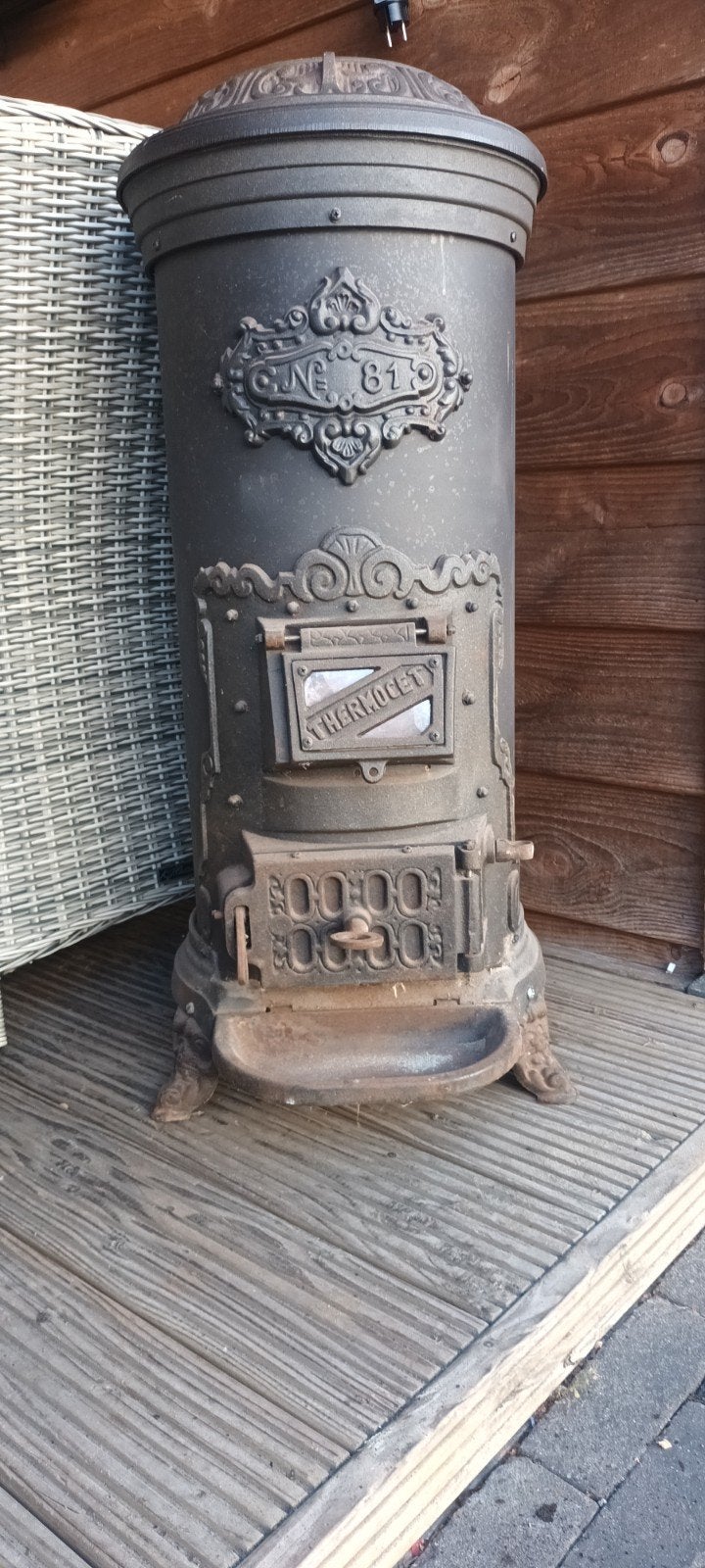 gietijzeren houtkachel, Ophalen, Gebruikt, Hout, Houtkachel