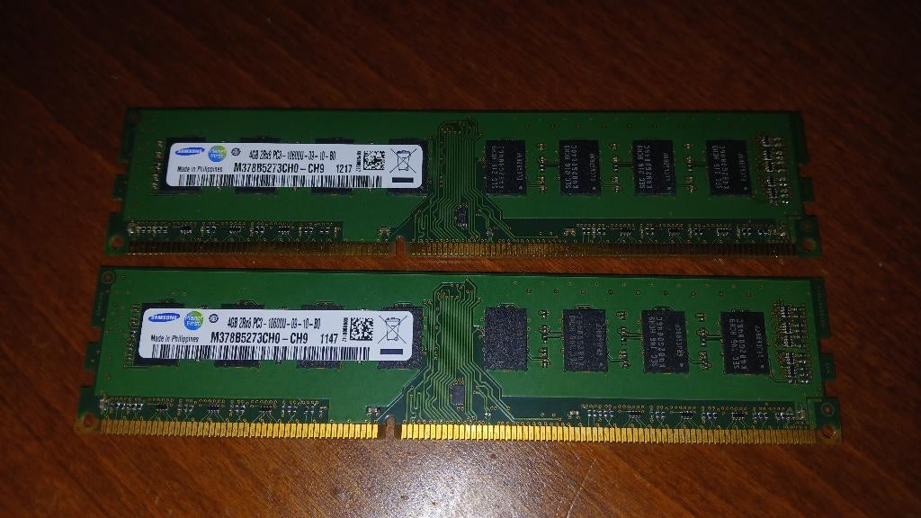 8GB (2x4GB) Samsung DDR3-1333, 8 GB, DDR3, Ophalen of Verzenden, Zo goed als nieuw