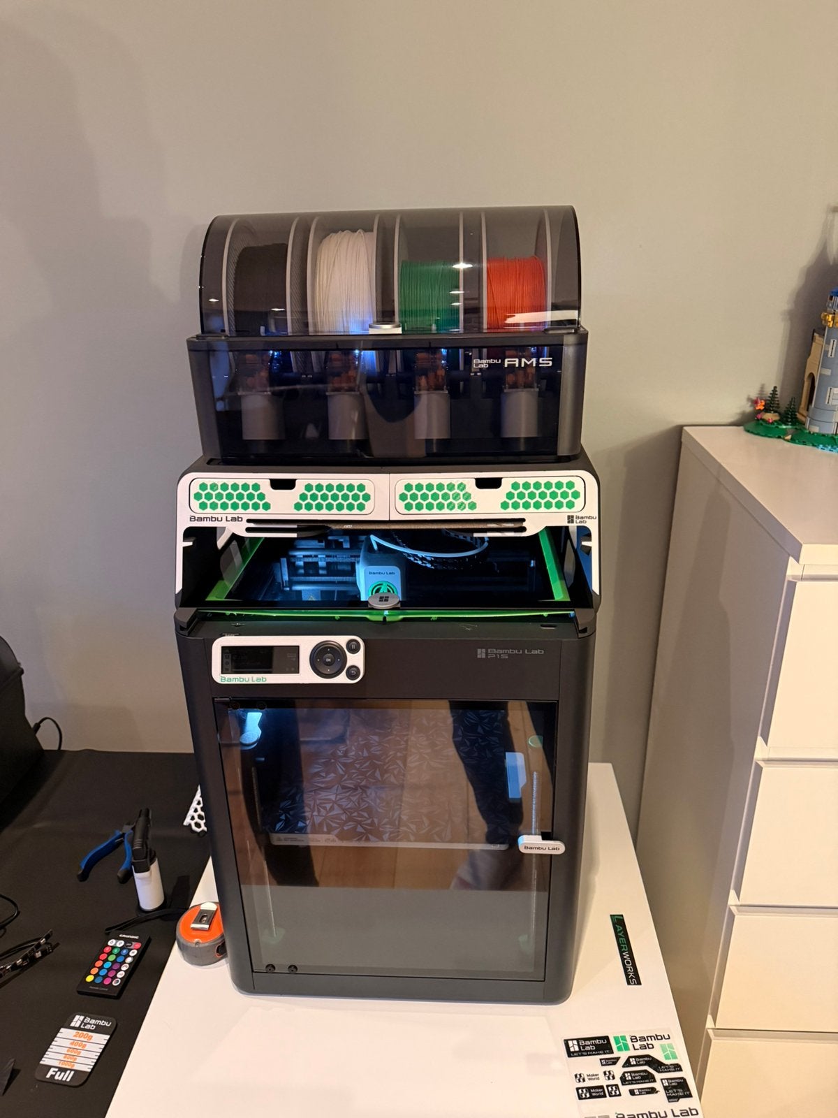 Bambulab p1s met ams en ams riser, Computers en Software, 3D Printers, Ophalen, Zo goed als nieuw