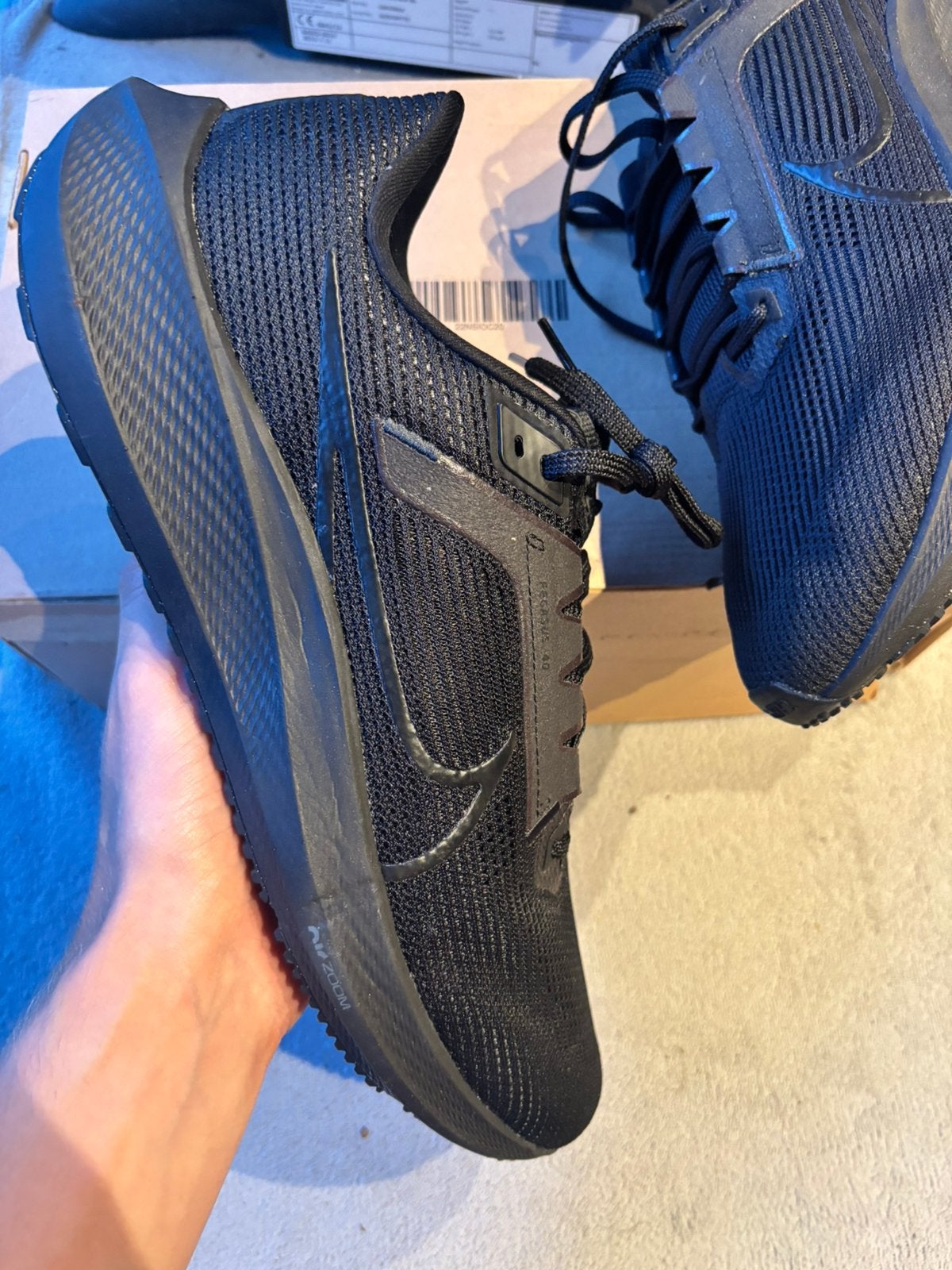 Nike air zoom pegasus 40 black - maat 48.5 - nieuw, Sport en Fitness, J, Nieuw, Ophalen of Verzenden, J