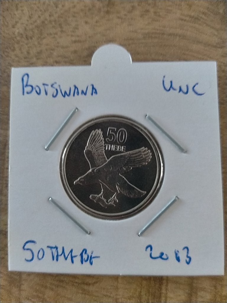 Botswana 50 Thebe 2013 , UNC, Postzegels en Munten, Munten | Afrika, Verzenden, Overige landen, Losse munt