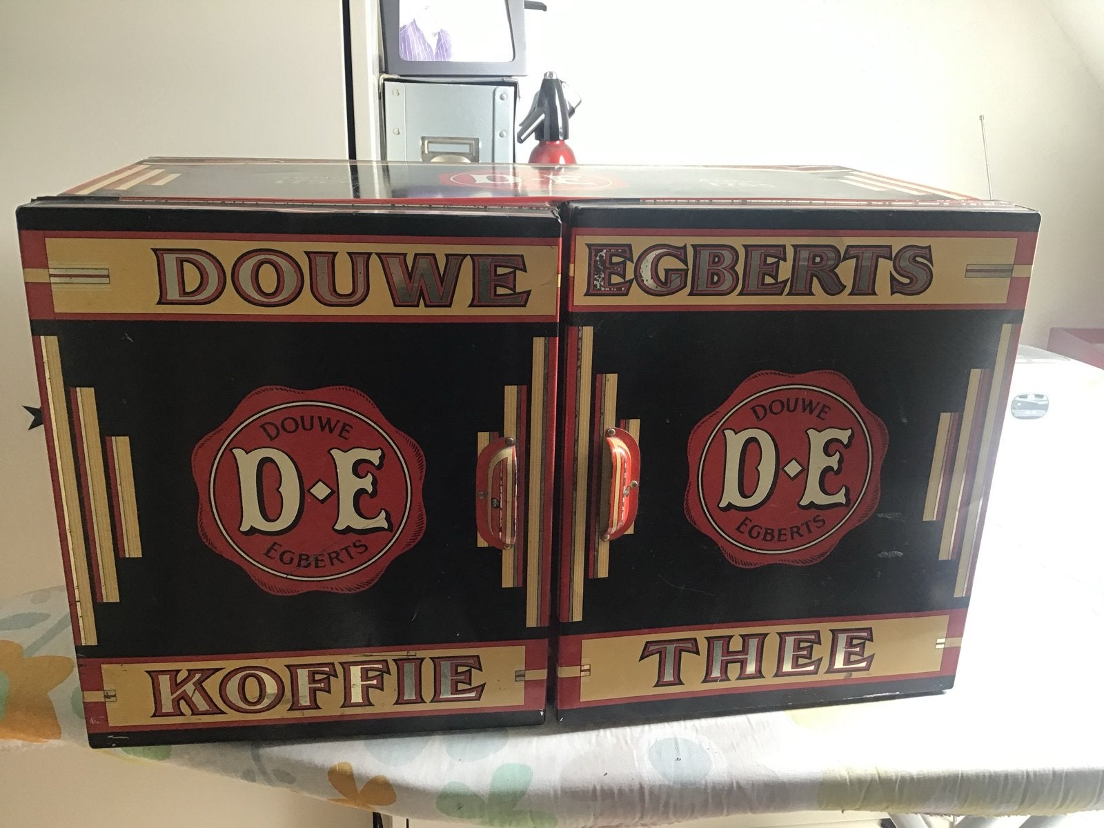 Vintage Douwe Egberts Koffie & Thee Blik, Ophalen