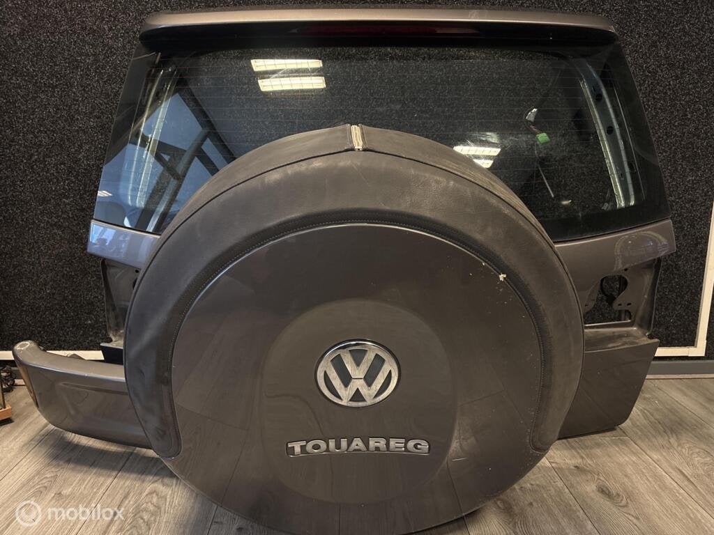 Volkswagen Touareg ('02-'10) Achterklep + Reservewiel Drager, Gebruikt, Achterklep, Volkswagen, Ophalen of Verzenden