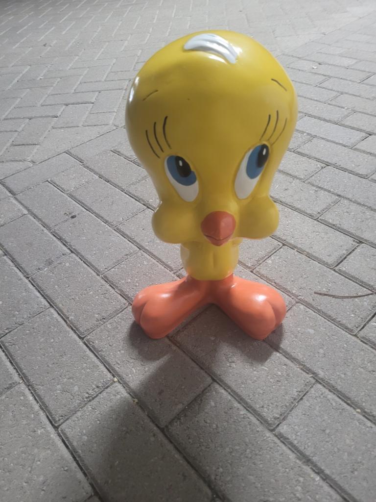 Grote Tweety beeld - Looney Tunes figuur, Verzamelen, Ophalen of Verzenden, Gebruikt