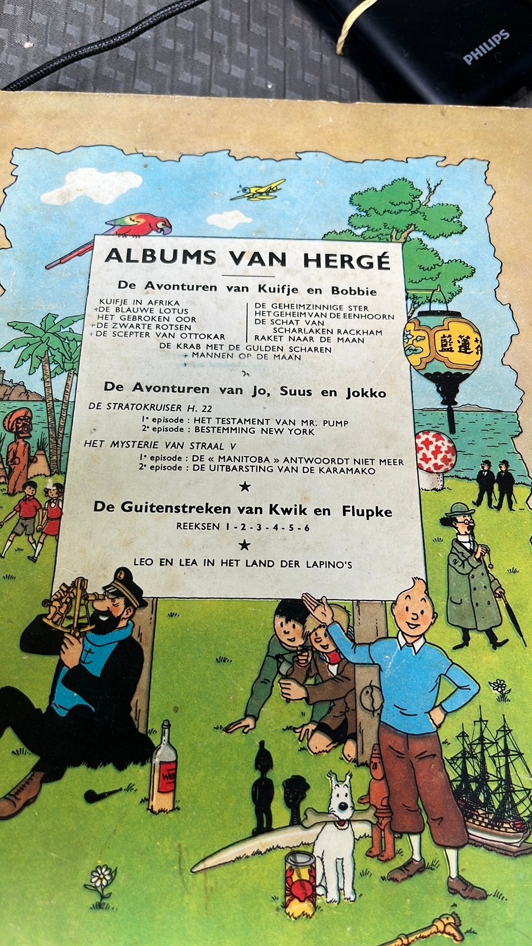 Kuifje Mannen op de maan eerste druk 1954 in goede staat, Eén stripboek, Ophalen of Verzenden, Gelezen