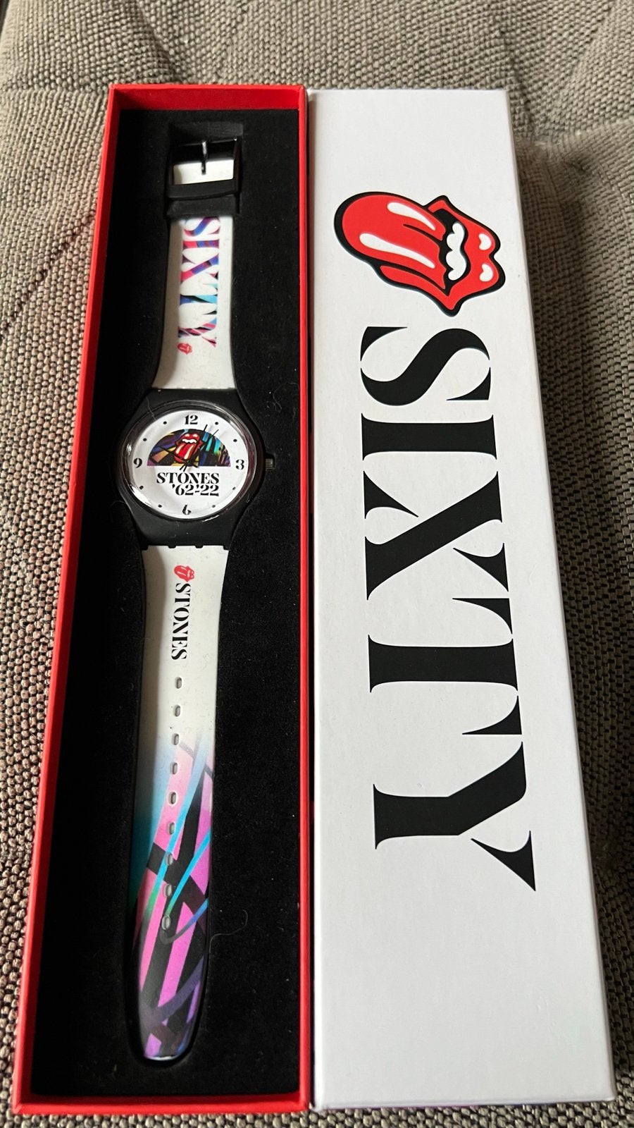 The Rolling Stones Sixty Tour Horloge - Limited Edition, Overige merken, Kunststof, Leer, Polshorloge