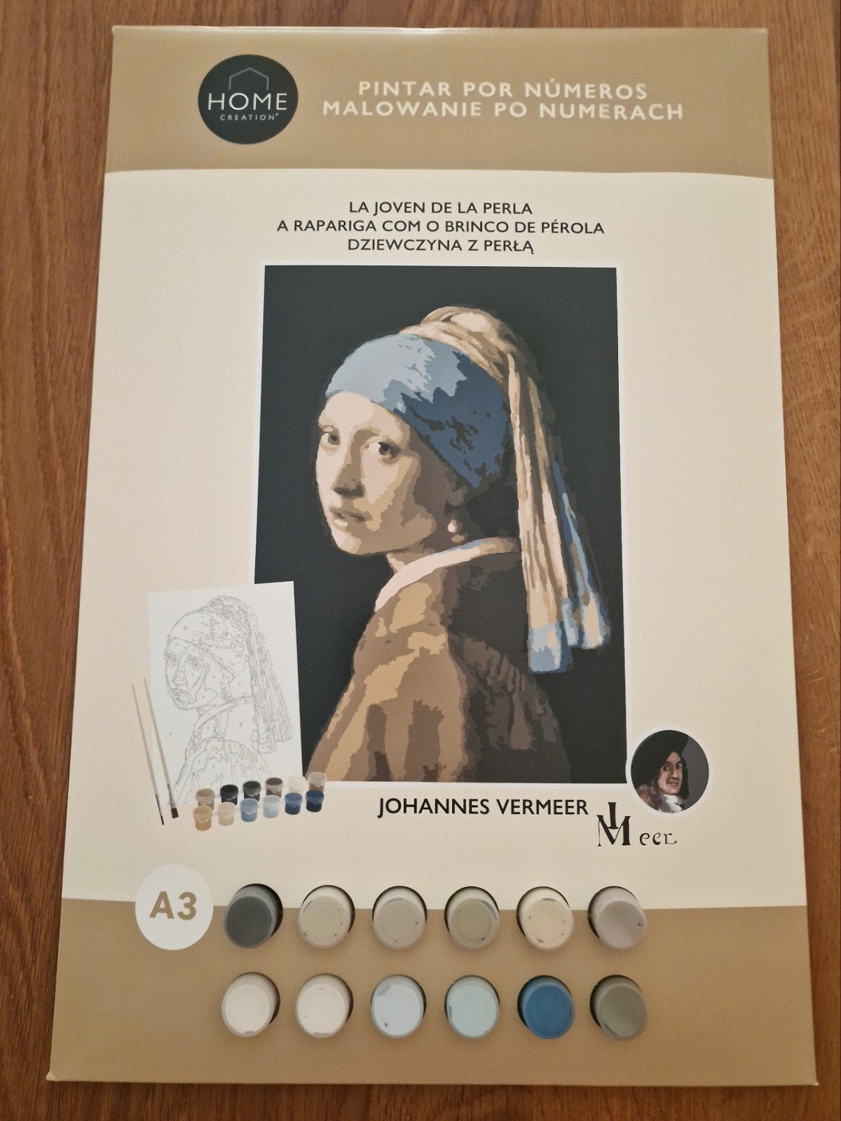 NIEUW Schilderen op nummer A3 Johannes Vermeer, Ophalen, Nieuw, Schilderen op nummer