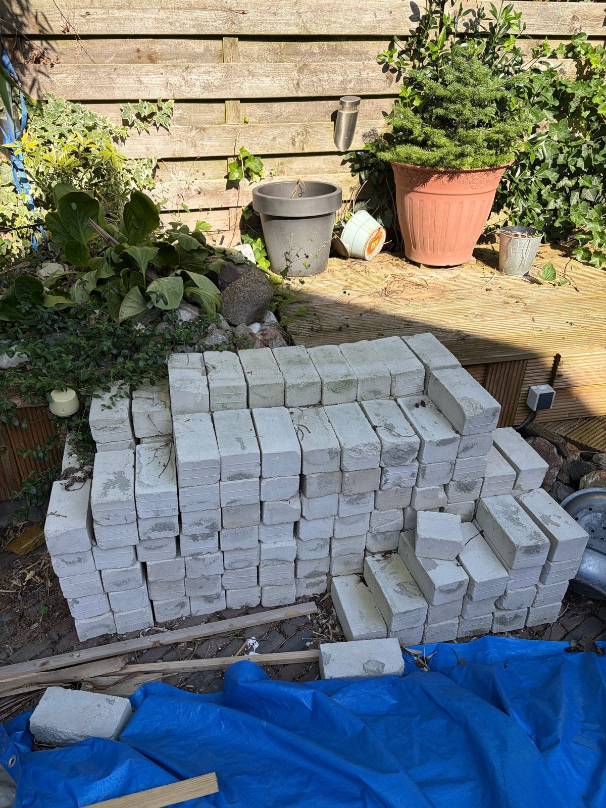 Kalkzandsteen 210x100x80 - ca. 200 stuks, Doe-het-zelf en Verbouw, Metselstenen, Ophalen, Gebruikt, Kalkzandstenen
