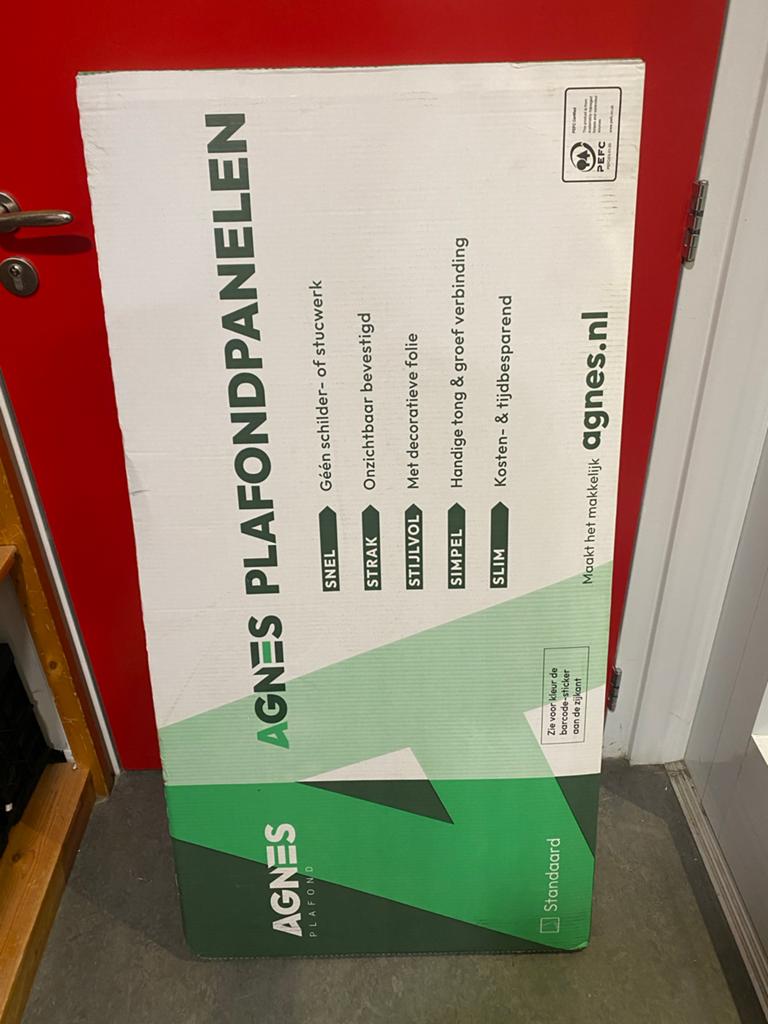 Agnes Plafondpanelen Wit 620x1220 mm (4 stuks), Doe-het-zelf en Verbouw, Platen en Panelen, Ophalen of Verzenden, Nieuw, Overige materialen
