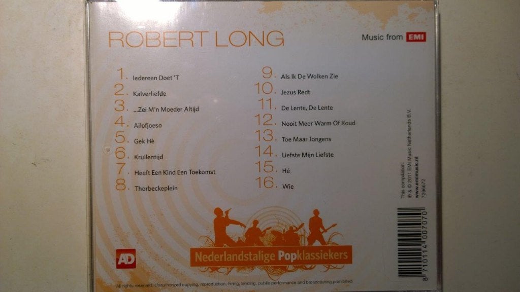 Robert Long - Nederlandstalige Popklassiekers, Ophalen of Verzenden, Zo goed als nieuw, Pop, Album
