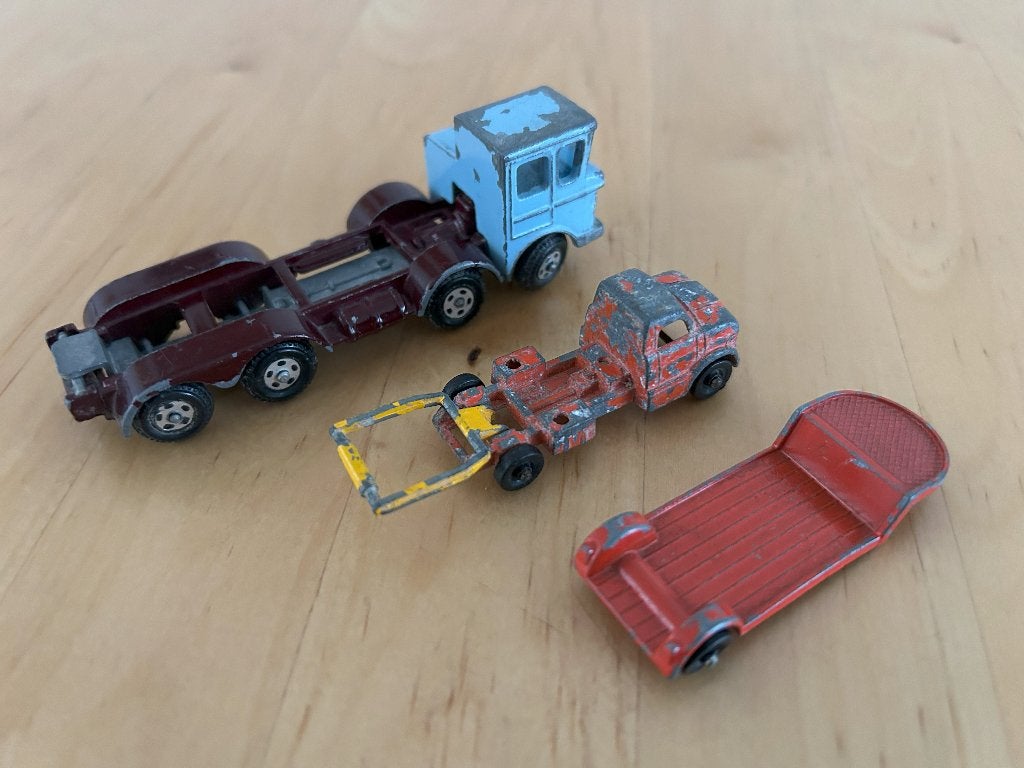 Lone Star: Impy truck + Tuf-Tots truck & aanhanger, Ophalen of Verzenden, Gebruikt, Bus of Vrachtwagen