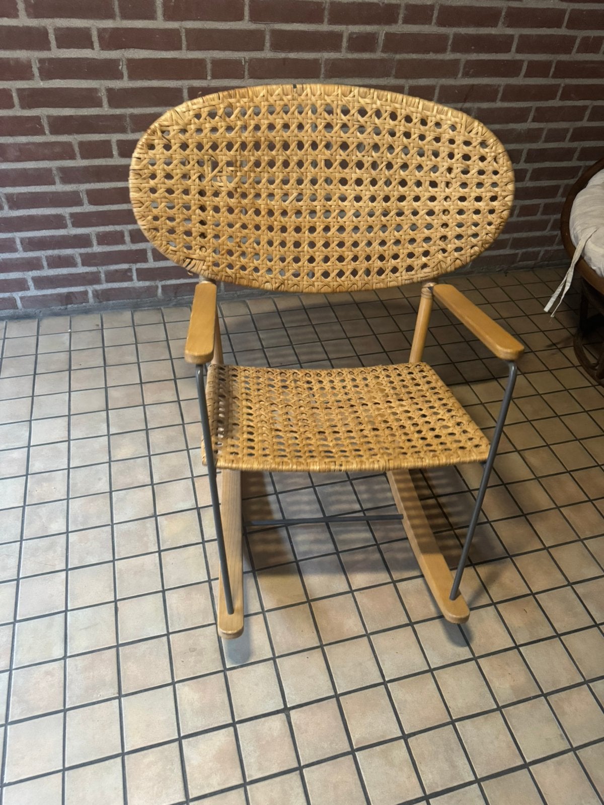 Ikea Rotan schommelstoel, Ophalen, Gebruikt, Bruin, Eén