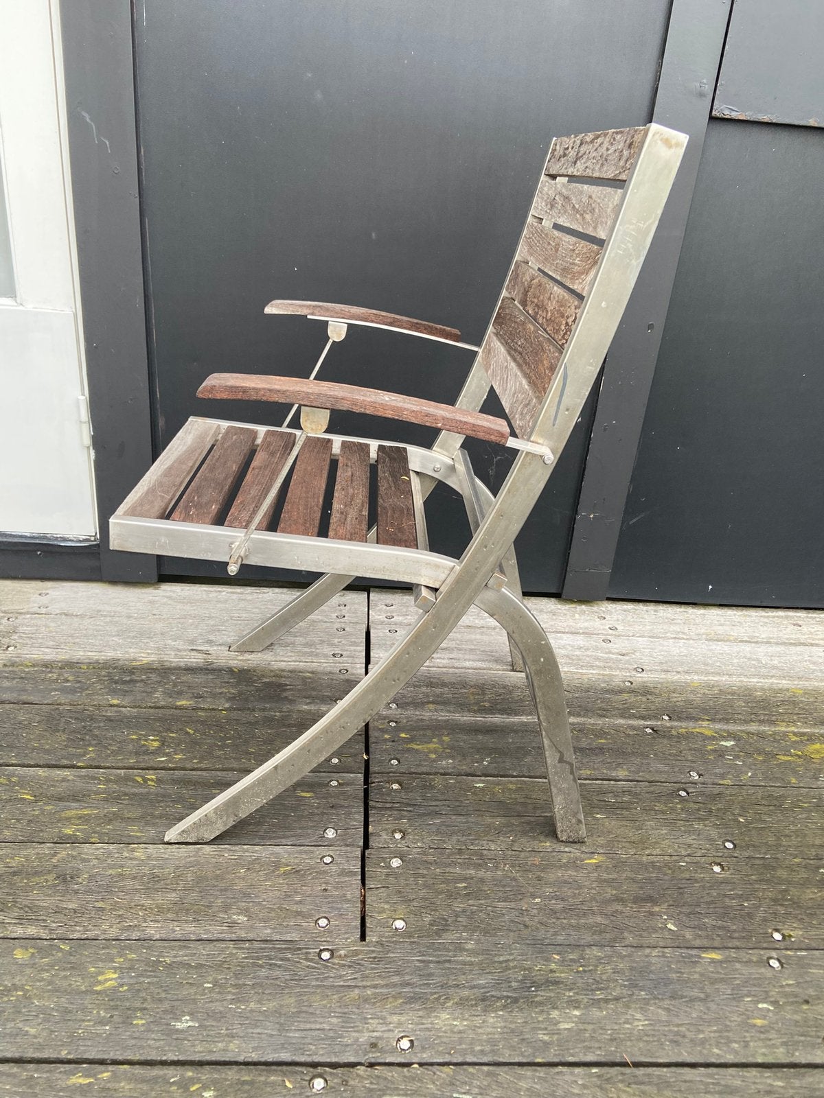 Tuin, Tuin en Terras, Tuinstoelen, Ophalen of Verzenden, Zo goed als nieuw, Rvs