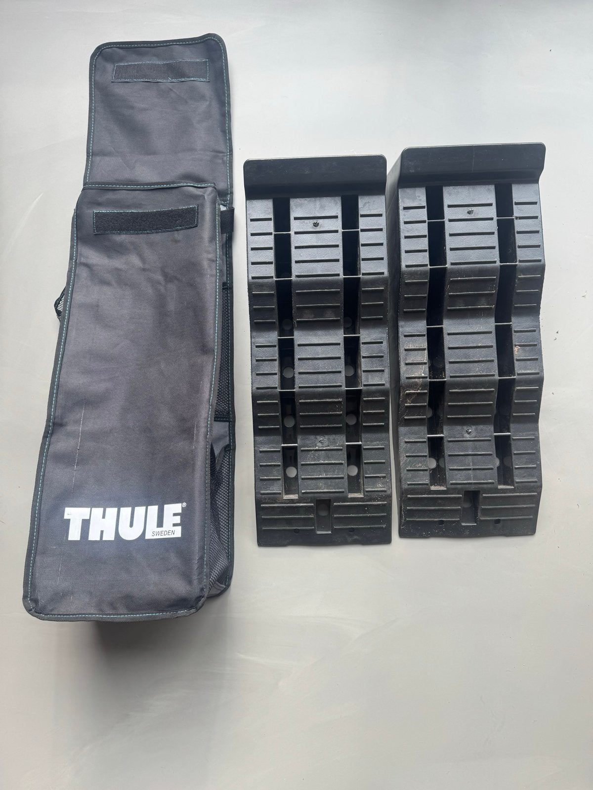 Thule Levelers - Camper/Caravan Oprijblokken met Tas, Caravans en Kamperen, Ophalen of Verzenden, Gebruikt