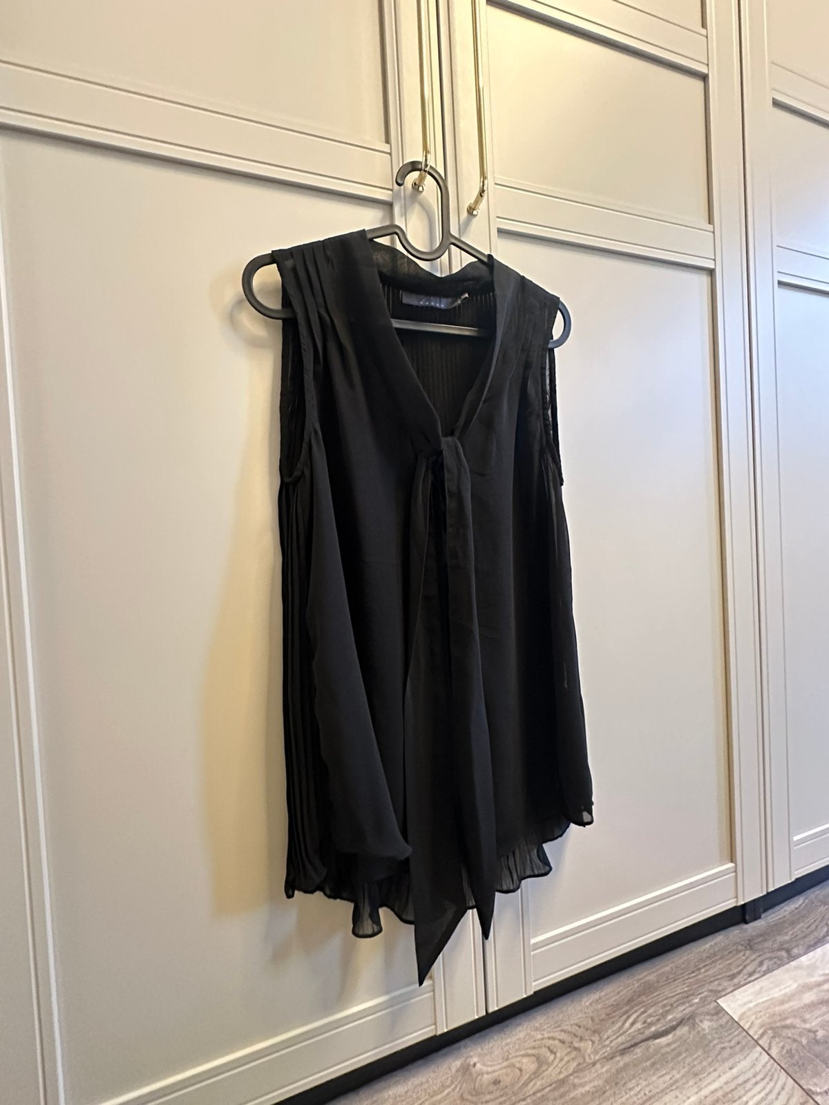 Hele leuke zwarte Zara top blouse topje zomer. S M, Ophalen of Verzenden, Nieuw, Maat 38/40 (M), Zwart