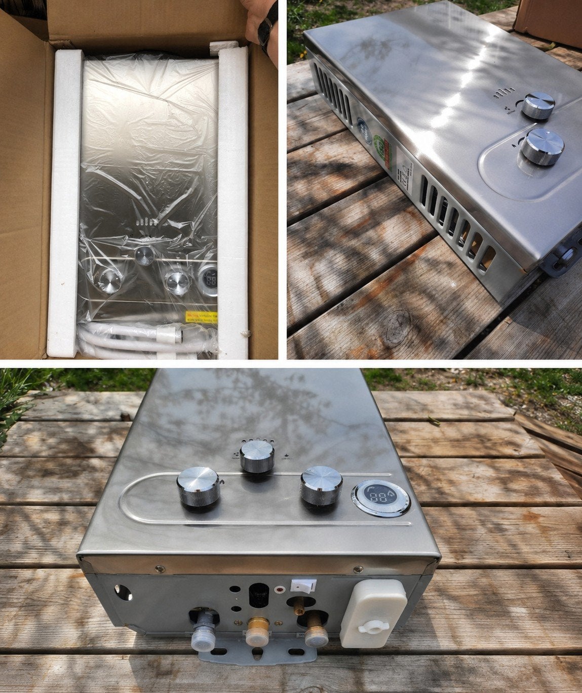 12L Camping Geiser - Warm Water Geiser, Ophalen of Verzenden, Minder dan 3 jaar oud, Minder dan 20 liter, Propaan of Butaan