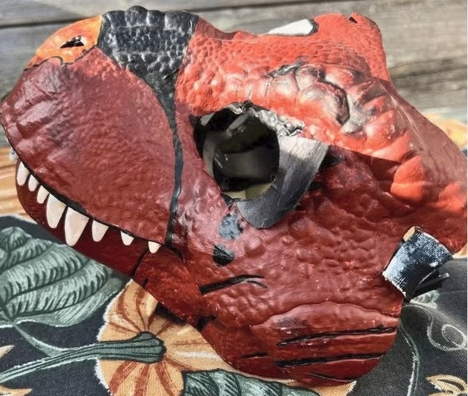 Dino masker JURASSIC WORLD, Ophalen of Verzenden, Gebruikt, Overige typen