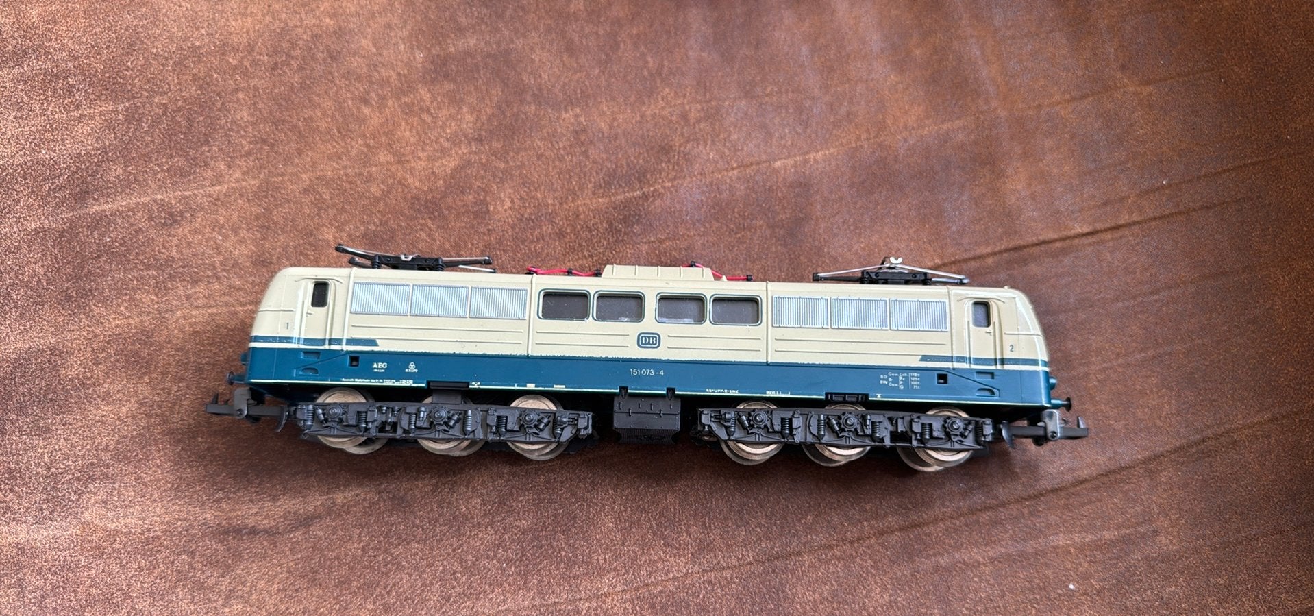 Lima H0 DB Baureihe 151 073-4 Ozeanblau-Beige Locomotief, Gebruikt, Ophalen of Verzenden, Analoog, Lima