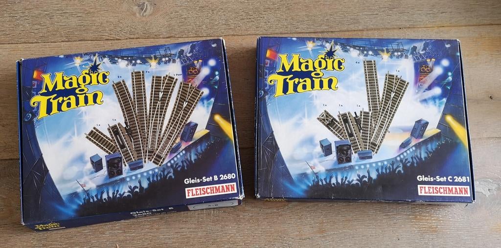 Fleischmann 'Magic Train' rail uitbreiding sets, Verzenden, Gelijkstroom, Rails, Fleischmann