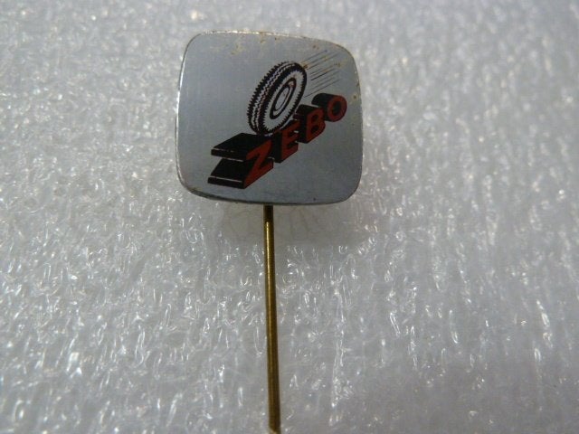 Vintage Zebo banden speldje/pin, Ophalen of Verzenden, Gebruikt, Merk, Speldje of Pin