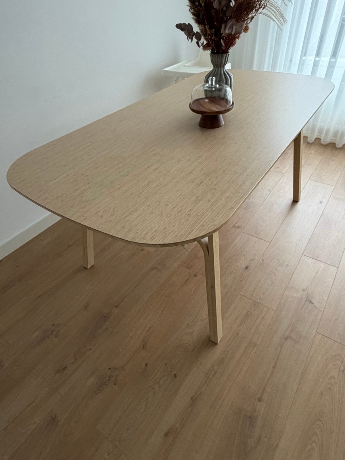 Houten eettafel ikea, Ophalen, Gebruikt, 50 tot 100 cm, 150 tot 200 cm