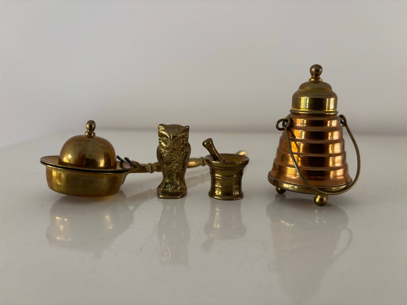 Miniatuur koperen en bronzen decoratieve items, AKA Holland, Antiek en Kunst, Ophalen of Verzenden, Koper