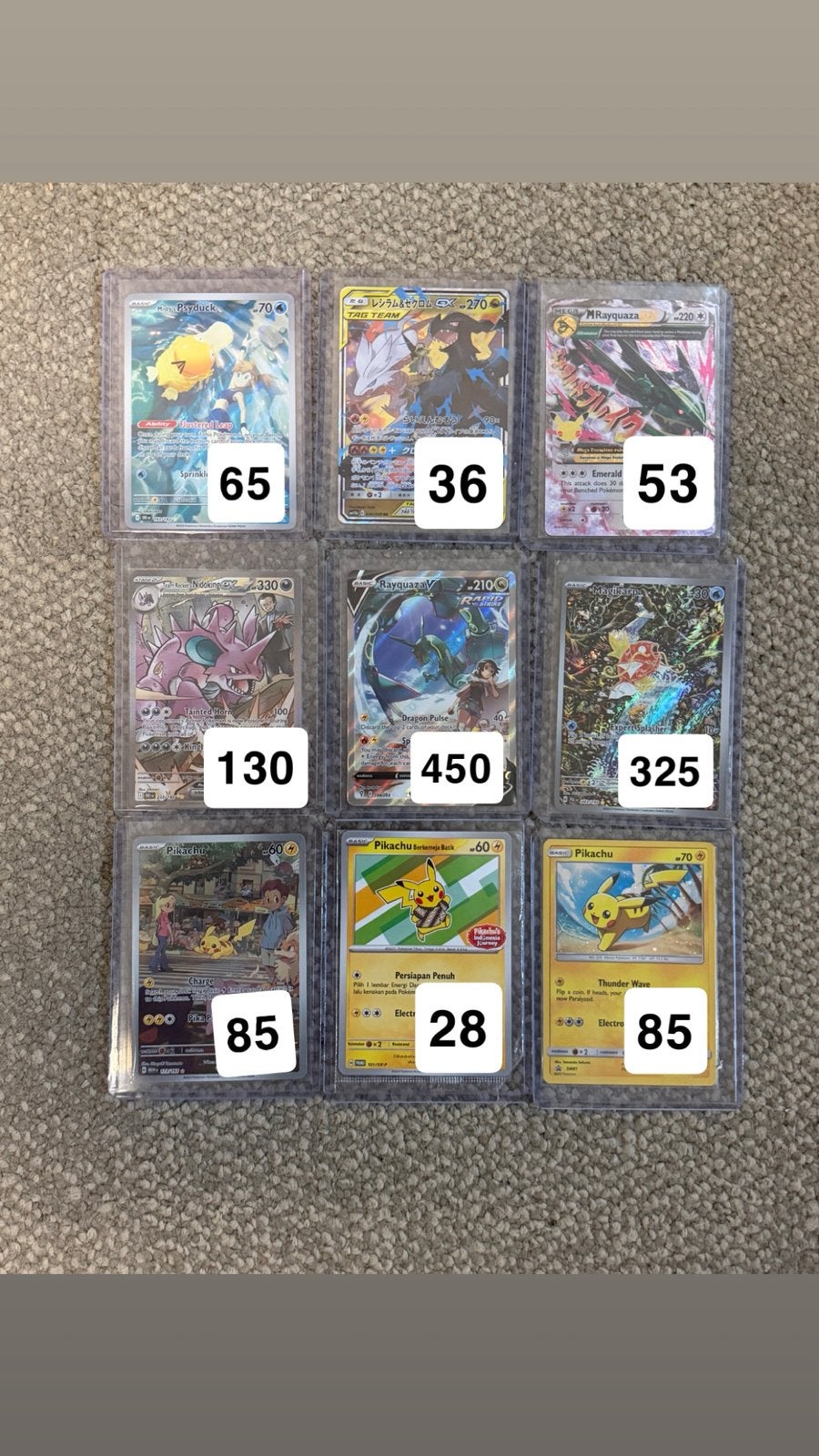 Diverse Pokemon Kaarten, Ophalen of Verzenden, Zo goed als nieuw, Meerdere kaarten