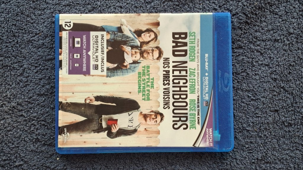 Bad Neighbours "Blu Ray", Ophalen of Verzenden, Zo goed als nieuw, Actie