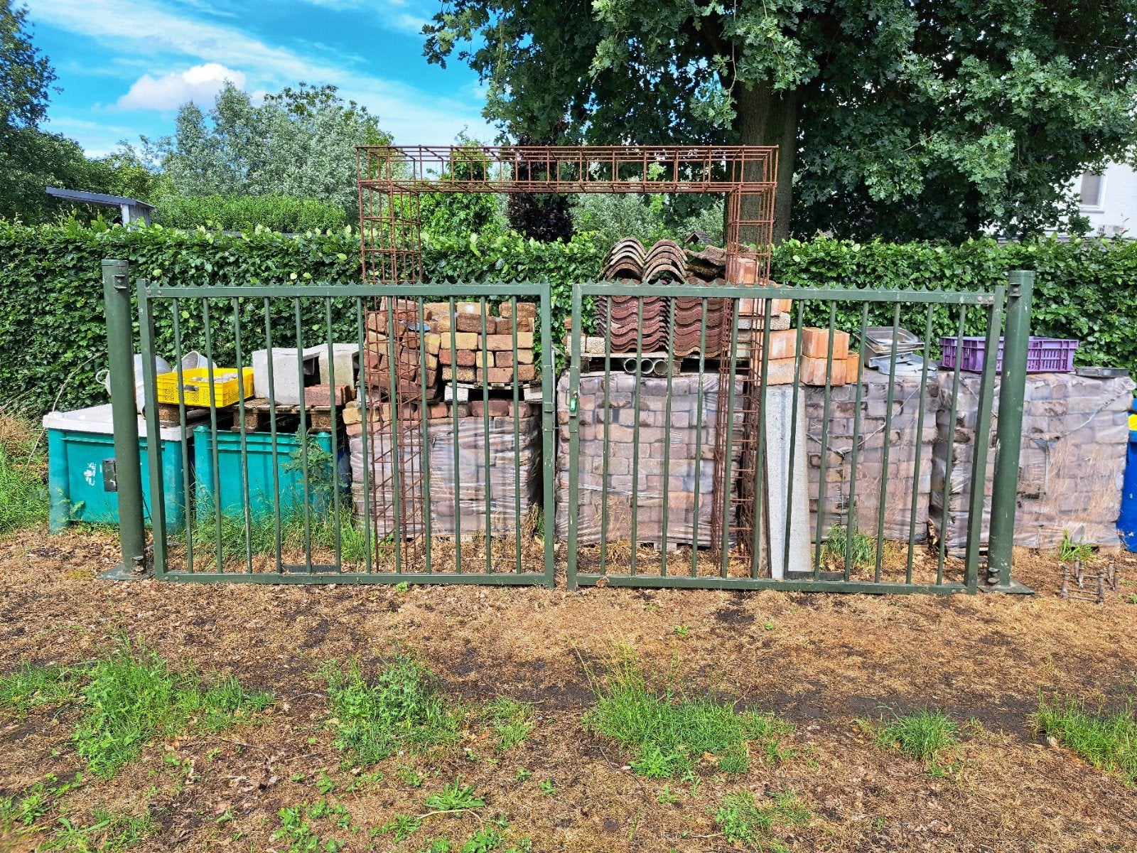 Poort 400cm te koop, Ophalen, Gebruikt, IJzer