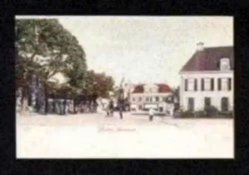 Assen Drenthe Marktstraat Straatbeeld., Verzamelen, Ophalen of Verzenden, Voor 1920, Ongelopen, Drenthe