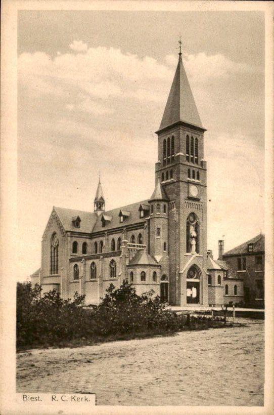 Biest - R.C. Kerk, Ophalen of Verzenden, Voor 1920, Gelopen, Noord-Brabant