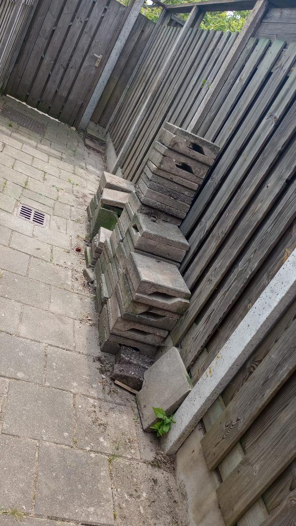 Gratis tegels, Ophalen, Gebruikt