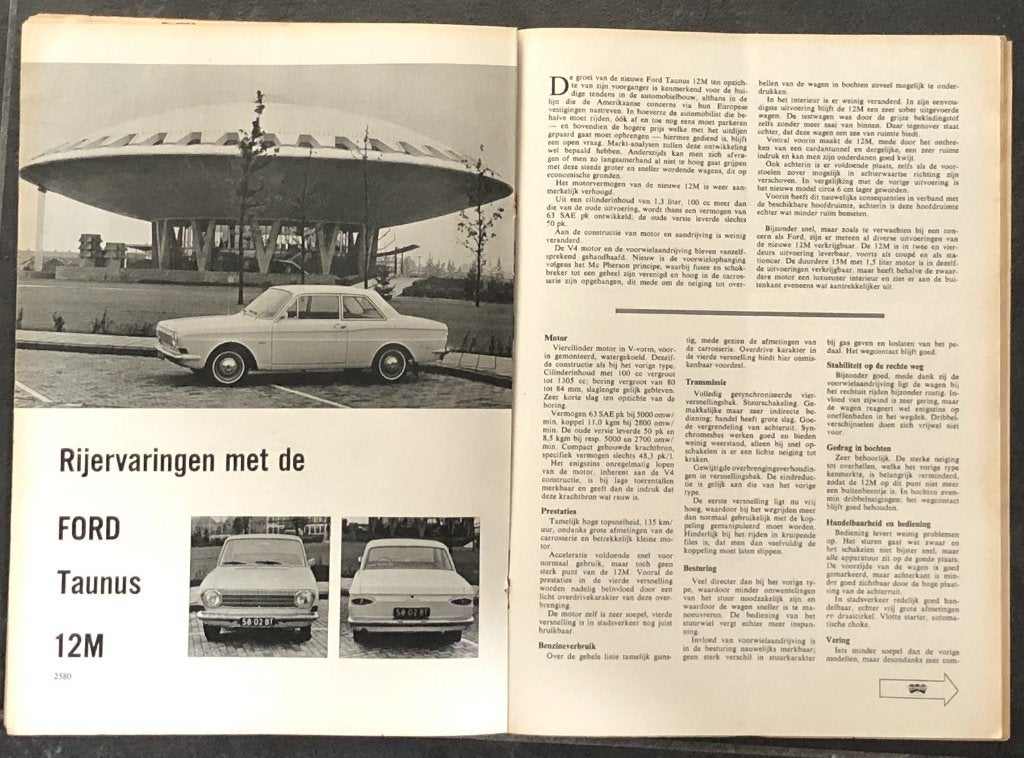 Ford P6 ( 12M en 15M ) testen in Autokampioen, Boeken, Auto's | Folders en Tijdschriften, Gelezen, Ford, Ophalen of Verzenden