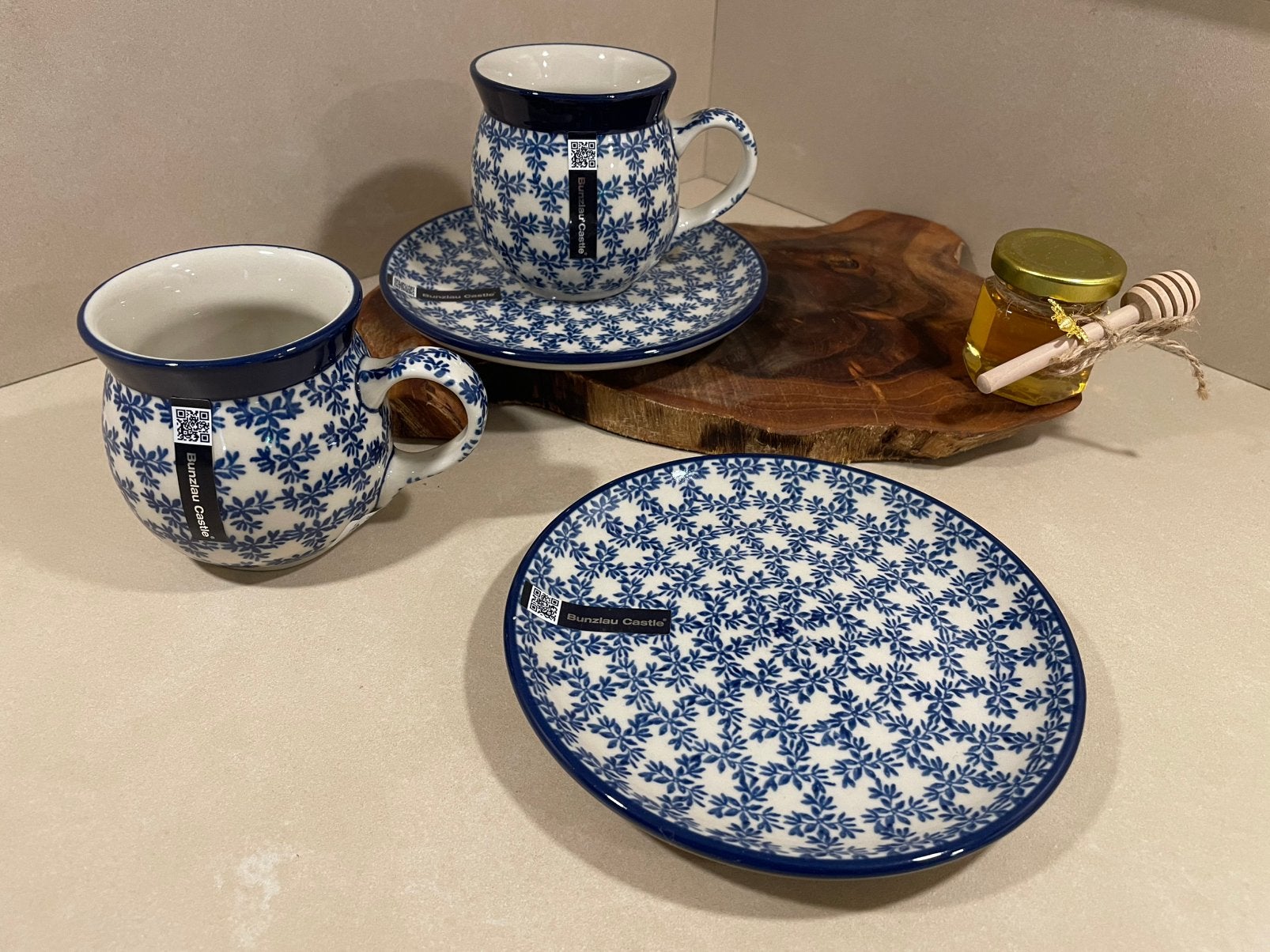 Bunzlau Castle boeren bolmokken en gebaksbordjes, Huis en Inrichting, Keuken | Servies, Overige typen, Nieuw, Ophalen of Verzenden