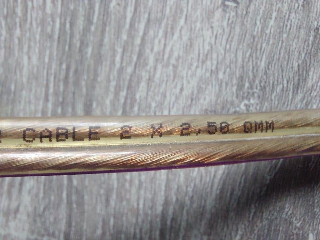 Luidsprekerkabel 2 x 2,5 m2 lengte: 6,70 m + 3,70 m 2x2,5qmm, Ophalen of Verzenden, Zo goed als nieuw, 10 meter of meer, Luidsprekerkabel