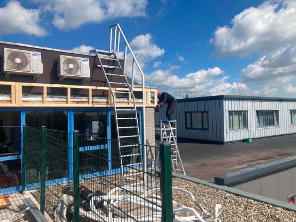 Aluminium buiten trap, Ophalen, Gebruikt, Ladder, 4 meter of meer