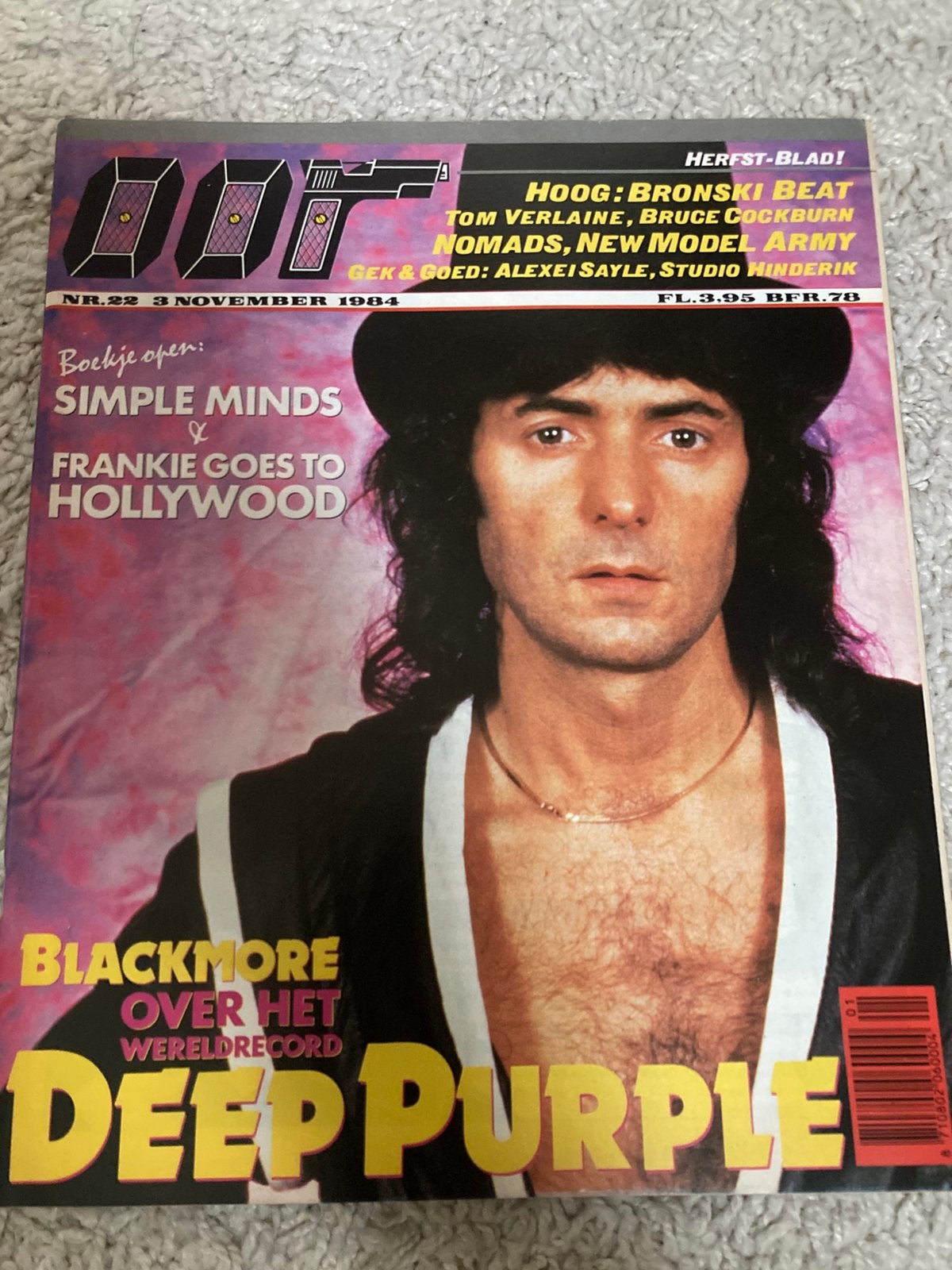 OOR 1984 DEEP PURPLE Simple Minds TOM VERLAINE Bronski Beat, Boeken, Ophalen of Verzenden, Zo goed als nieuw, Muziek, Film of Tv