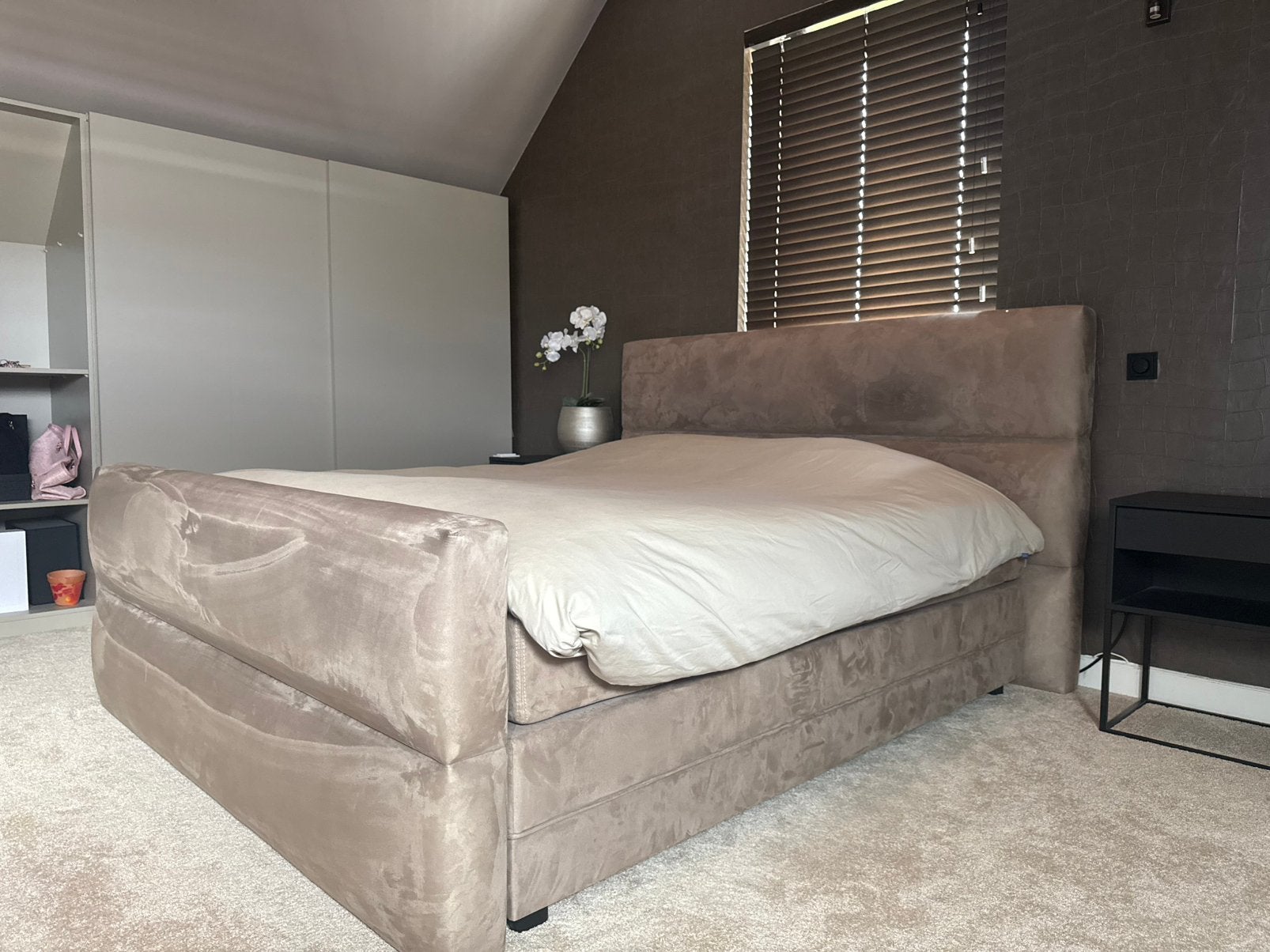 Goossens bed, Ophalen, Tweepersoons, Zo goed als nieuw, 180 cm
