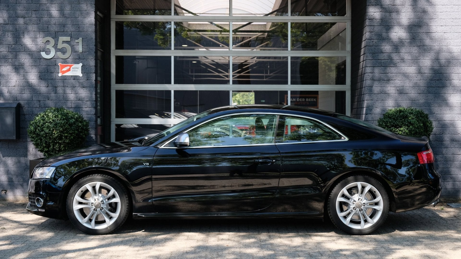 Audi S5 Coupé 4.2 FSI quattro 354PK | 128dkm! | Uniek!, Auto's, Automaat, Gebruikt, Leder en Stof, Zwart