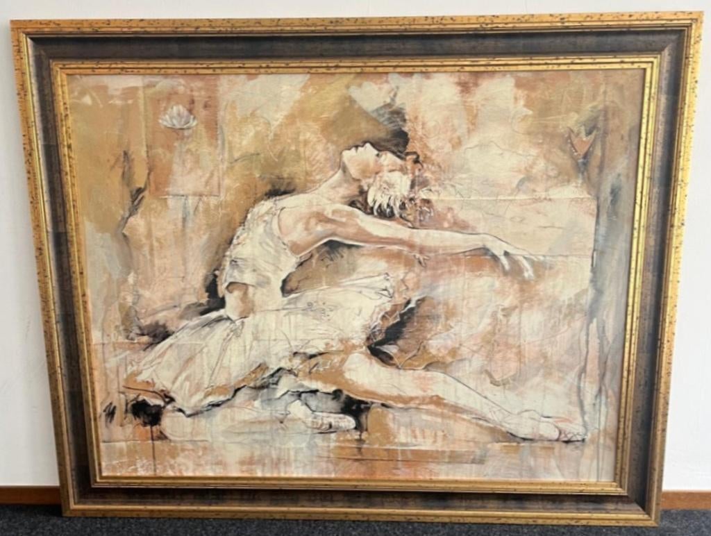 Wanddecoratie balletdanseres, Antiek en Kunst, Ophalen, Wanddecoratie, 1 meter - 2 meter, Hout