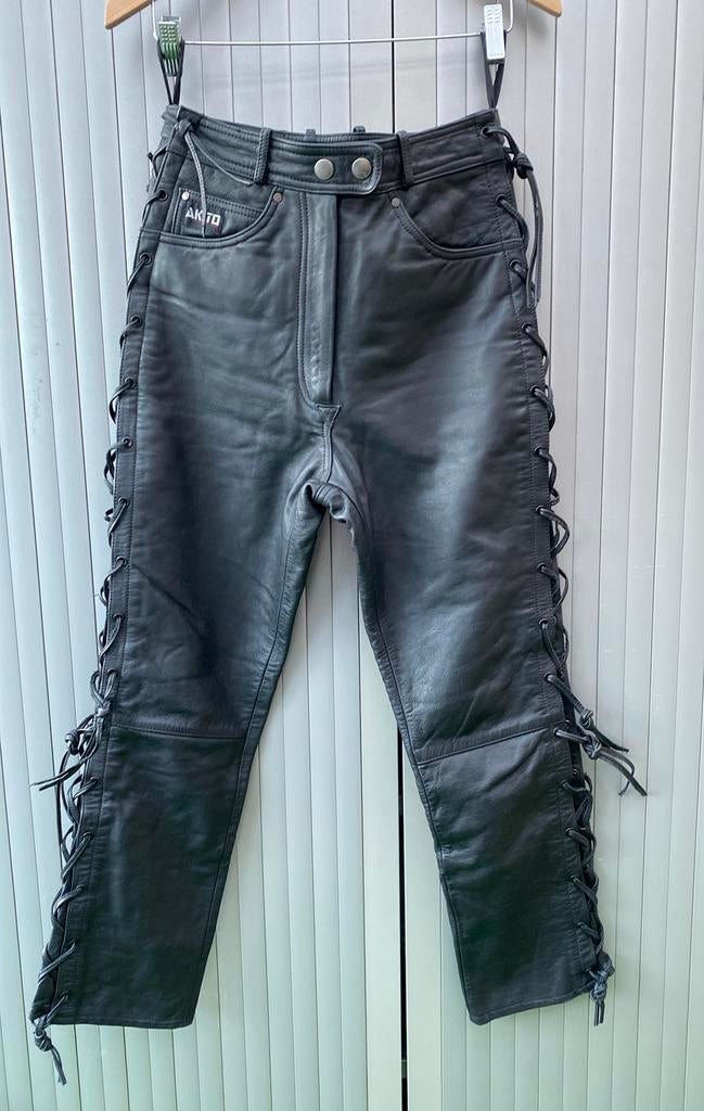Akito motor broek S leder, Motoren, Kleding | Motorkleding, Ophalen of Verzenden, Tweedehands, Dames, Broek | leer
