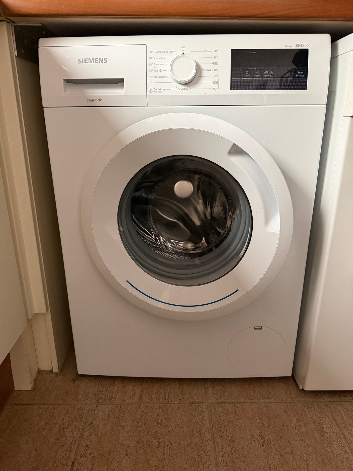 Siemens Wasmachine WM14N021NL/24 - Zo goed als nieuw, Witgoed en Apparatuur, Ophalen, Zo goed als nieuw, 85 tot 90 cm, 1200 tot 1600 toeren