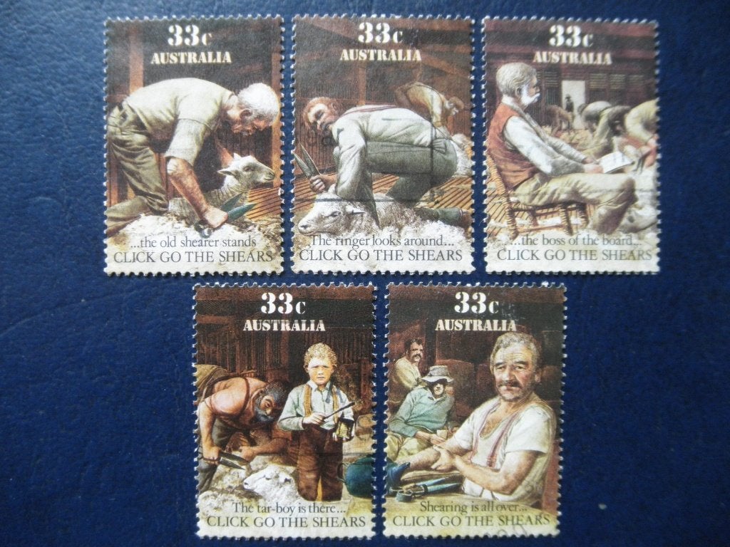 Postzegels Australië 1986 folklore, volkslied - cw. 1,50., Ophalen of Verzenden, Gestempeld